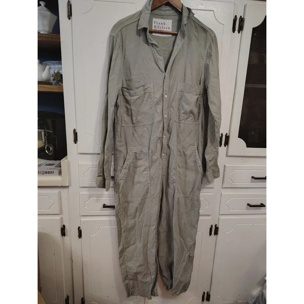 Frank & Eileen Northern Ireland Jumpsuit Sage Green Size M